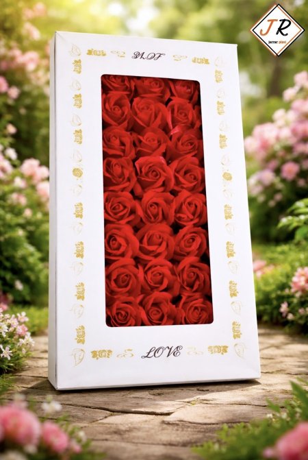 ورد صناعي بلونين