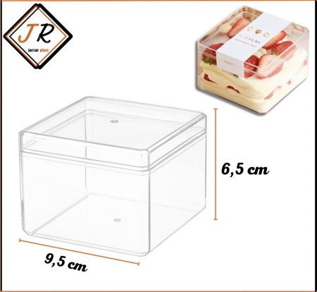 علبة اكريليك مربع