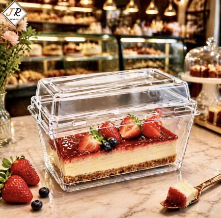 علبة كريستال مستطيلة 10 علب