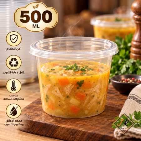 علب شوربة حرارية 50 علبة بالربطة
