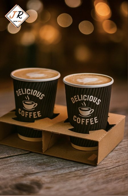 حمالة كاسات كرتون