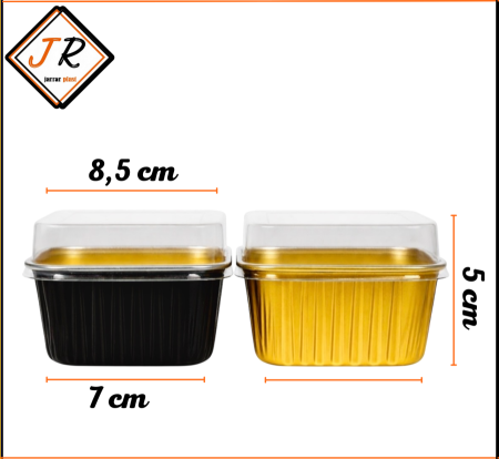 علبة قصدير مربع 25 علبة