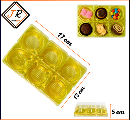 علبة حلويات ست قطع