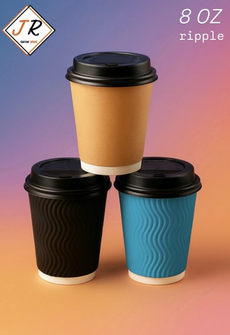 كاسات كرتون بالربطة 25 كاسة